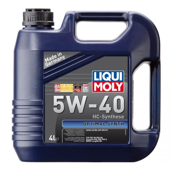 Моторное масло LIQUI MOLY Optimal Synth SN 5W40 4л