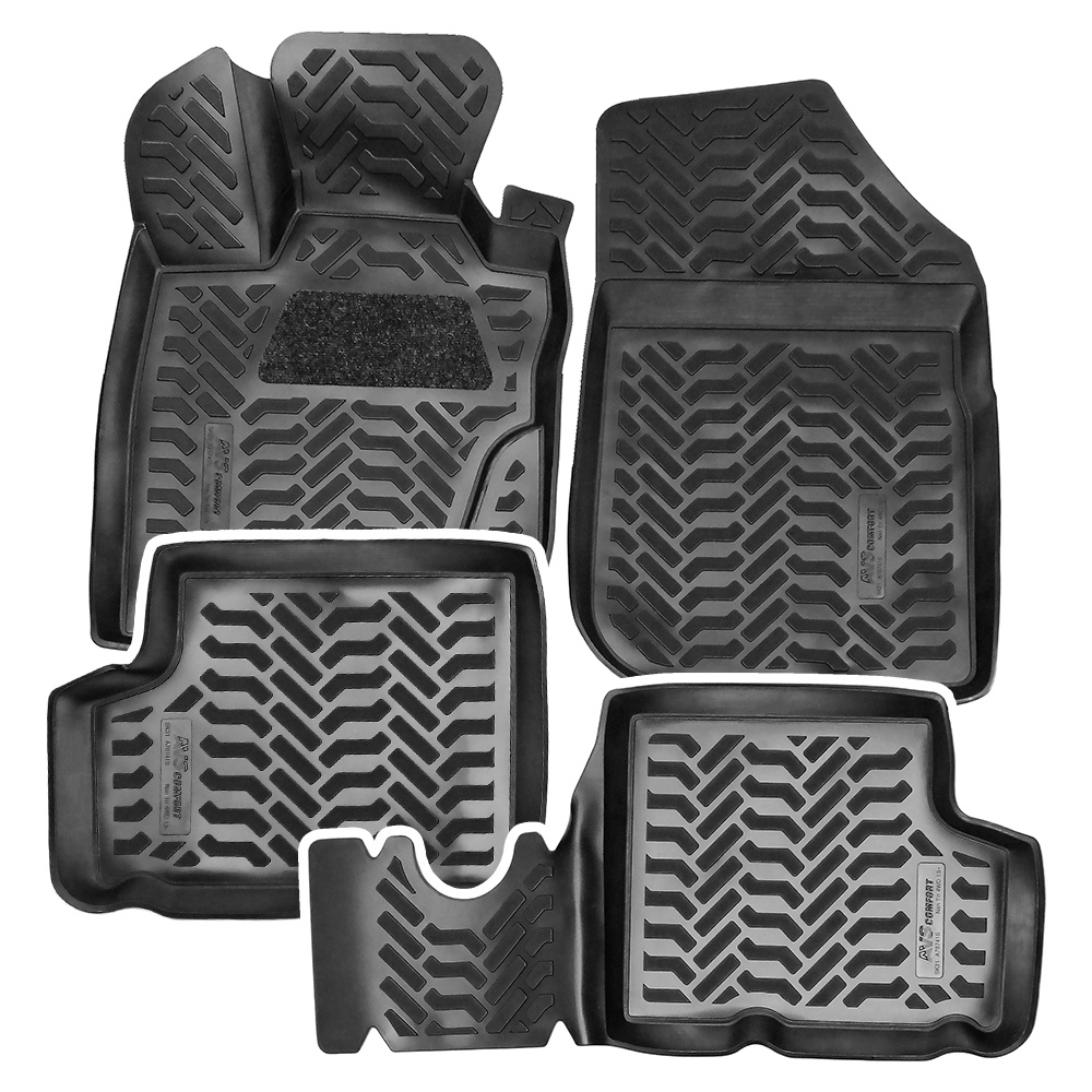 Коврики в салон 3D Nissan Terrano 4WD (2013-) AVS SK-31 (компл. 4 предм.) 1
