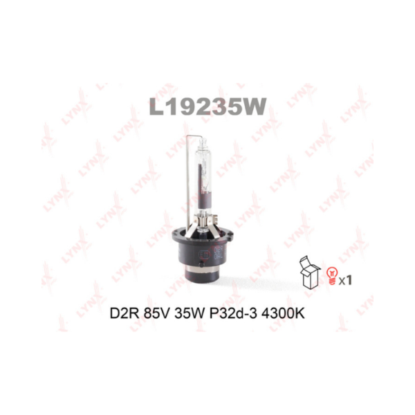 Ксеноновая лампа LYNXauto D2R 12V 35W P32d-3, 4300K